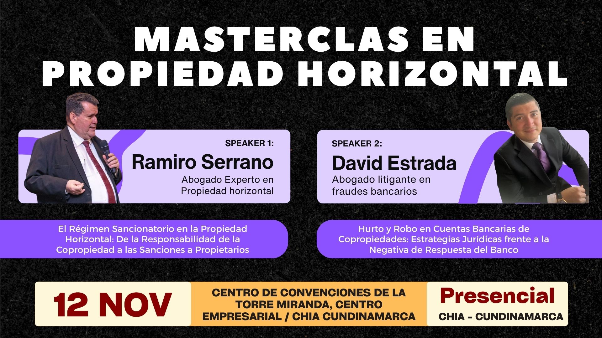 Masterclas en propiedad horizontal - Chia NOV 2026